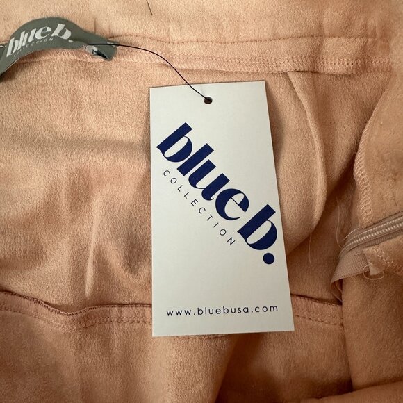 Blue b. Collection Womens Pink Feathered Mini Skirt Polyester & Spandex Size L - Picture 4 of 6